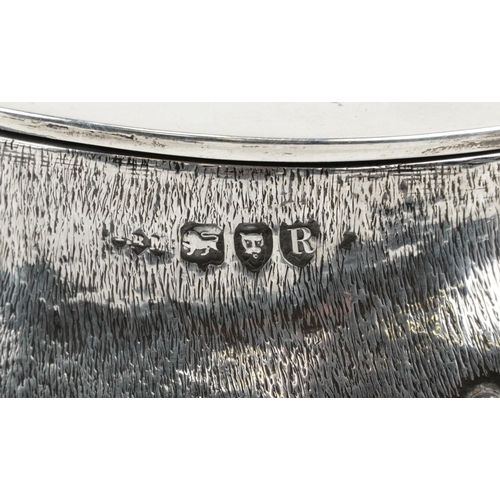 323 - Army & Navy Cooperative Society Ltd , Victorian silver topped horses hoof match striker for Laleston... 