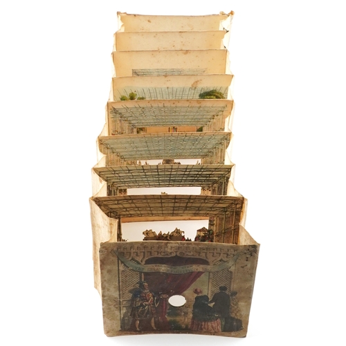 1506 - Victorian telescopic diorama of The Great Exhibition 1851, 19cm x 16cm