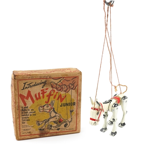 1503 - Boxed Muffin the Mule Junior puppet by Moko