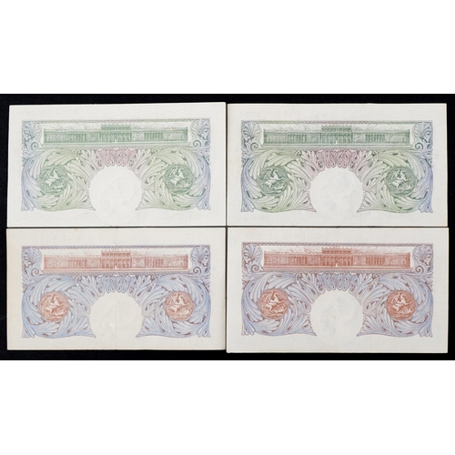 558 - Two Bank of England one pound banknotes Chief Cashier K O Peppiatt and two other one pound Bank of E... 