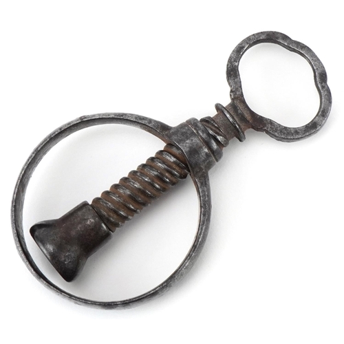 31 - Georgian steel nutcracker, 10cm