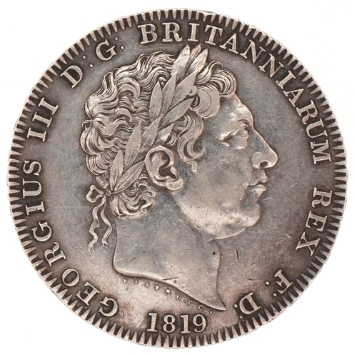 585 - George III silver crown dated 1819