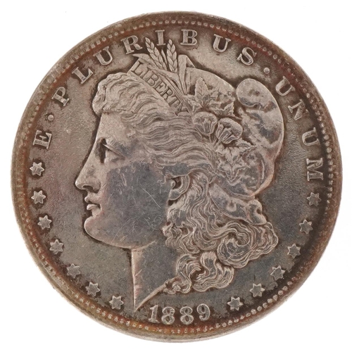 655 - American silver dollar dated 1889