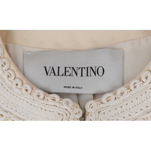 1212 - Valentino, embroidered  ladies smock coat, size 6