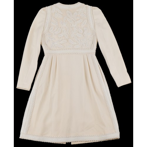 1212 - Valentino, embroidered  ladies smock coat, size 6