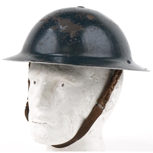 1788 - Military interest Brodie tin helmet, Vero 1 1938, stamped R O. Co