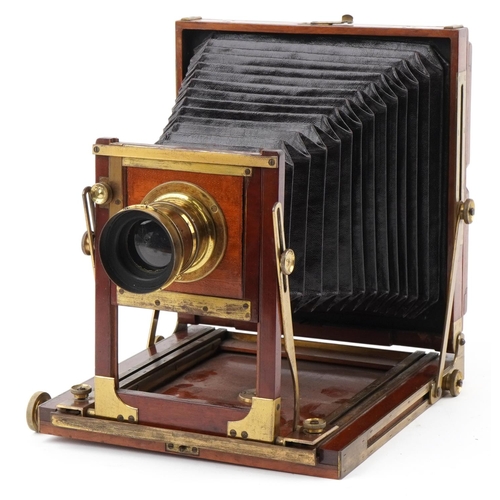 743 - Victorian Morley & Coopers Fairy camera with brass lens retailed by John Piggott 117 Cheapside Londo... 