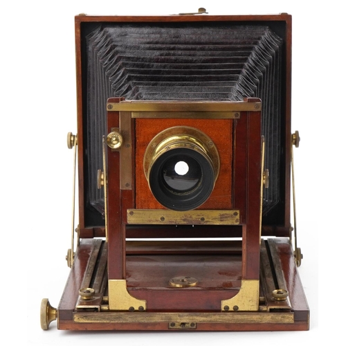 743 - Victorian Morley & Coopers Fairy camera with brass lens retailed by John Piggott 117 Cheapside Londo... 