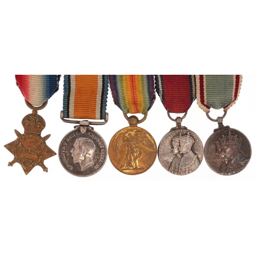 1734 - British military World War I military dress medals including 1914-15 Star