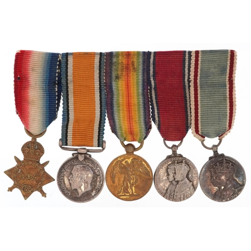 1734 - British military World War I military dress medals including 1914-15 Star