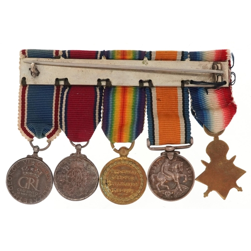 1734 - British military World War I military dress medals including 1914-15 Star