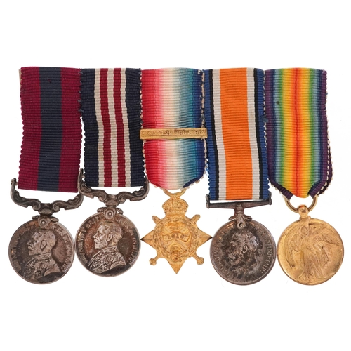 1730 - British military World War I dress medals including Bravery in the Field