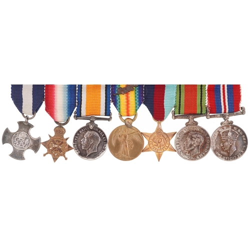 1731 - British military World War I dress medals including Distinguished Service Cross