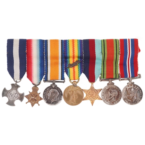 1731 - British military World War I dress medals including Distinguished Service Cross