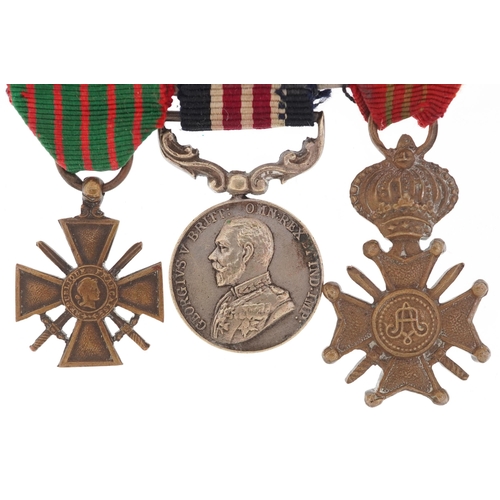 1732 - British military World War I dress medals including Bravery in the Field