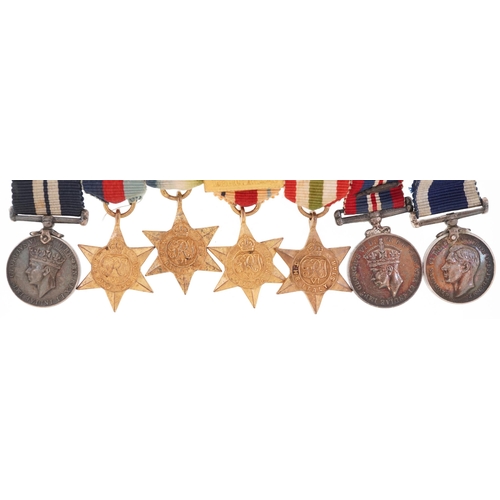 1739 - British military World War II dress medals including Africa Star with North Africa bar