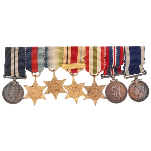 1739 - British military World War II dress medals including Africa Star with North Africa bar