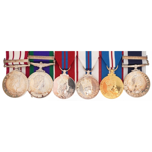 1744 - British naval medal group awarded to D.BEAN. A.B.R.N. with Malaya and Near East bar