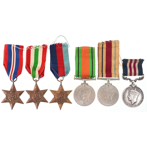 1735 - British military World War II medal group awarded to L.CPL A.B.THORPE R.SIGNALS including Bravery in... 