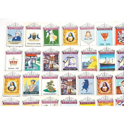 683 - Whitbread Maritime Inn signs trade cards, each 7.5cm x 5cm