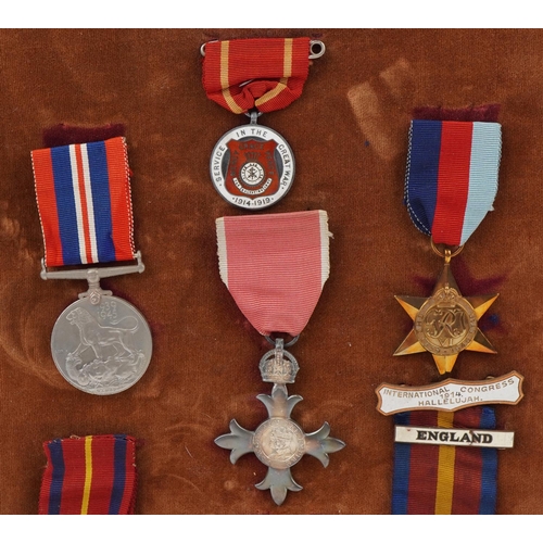 1714 - British military World War I medals awarded to Brigadier Herbert Climpson  including Long and Faith ... 