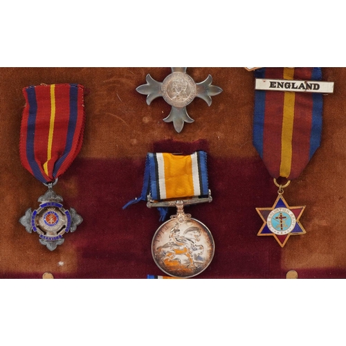 1714 - British military World War I medals awarded to Brigadier Herbert Climpson  including Long and Faith ... 