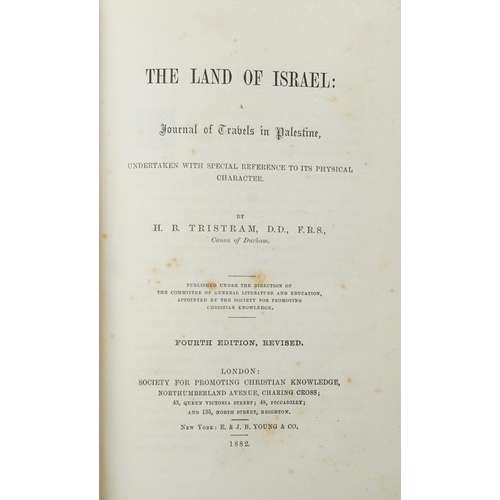 713 - The Land of Israel by H B Tristram 1882