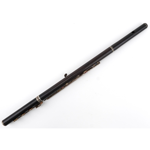 1233 - O. Mauri Milano Italian flute with case