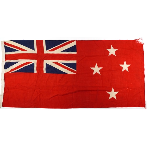 1779 - Large military interest Civil New Zealand flag with stars, 180cm x 86cm