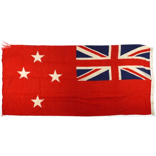 1779 - Large military interest Civil New Zealand flag with stars, 180cm x 86cm