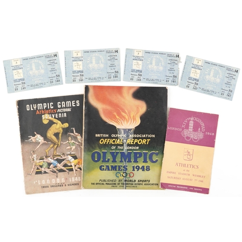 705 - Sporting interest British Olympic Association 1948 games magazine together with Olympic Games Pictor... 