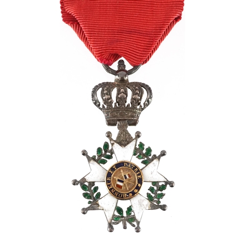 1742 - French Legion D'Honneur white enamel medal