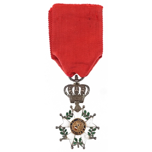 1742 - French Legion D'Honneur white enamel medal