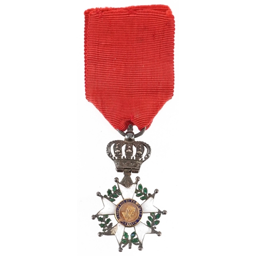 1742 - French Legion D'Honneur white enamel medal