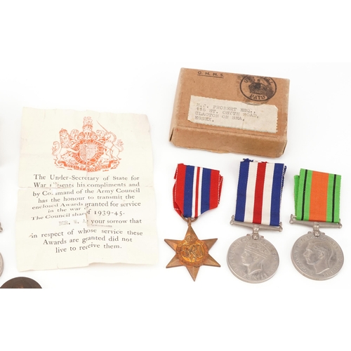 1737 - British military interest World War II medals awarded to R C Wrixen including Africa Star, medals aw... 