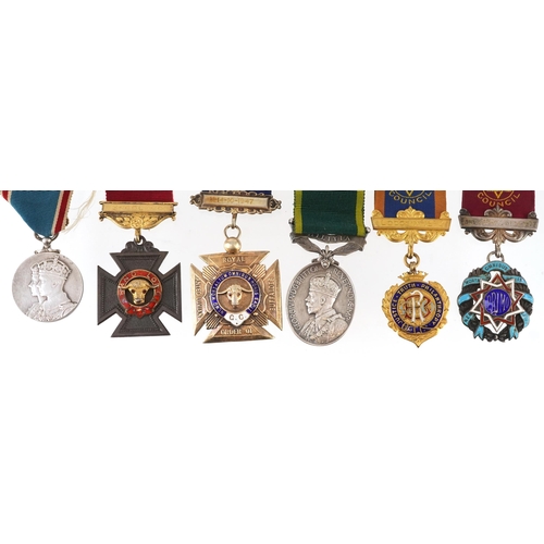 694 - British Military Efficient Service medal awarded to PTE R.J.PARRIS R.A.M.C. and Jubilee medal, Royal... 