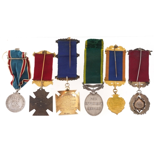 694 - British Military Efficient Service medal awarded to PTE R.J.PARRIS R.A.M.C. and Jubilee medal, Royal... 