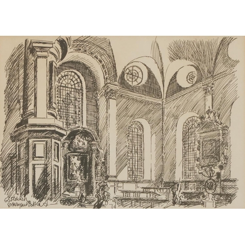 1313 - L S Fletcher - Eight prints of London scenes including St Lawrence Jewry, St Ethelburga within Bisho... 