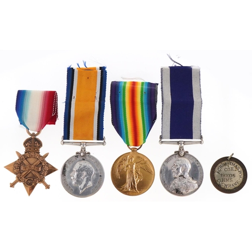 1715 - British military naval World War I medal group awarded to ARTHUR CHRISTMAS P.O. R.N and CPO H.M.S VI... 