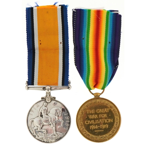 1722 - British military World War I medals awarded to PTE J.C.TIPPER K.O.Y.L.D. and SJT A.WILKS ACC