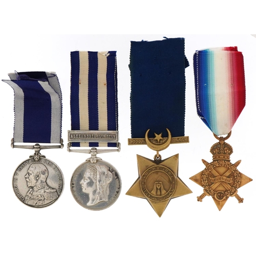 1713 - Victorian and later military interest naval medals awarded to J. Christmas HMS Penelope including 18... 