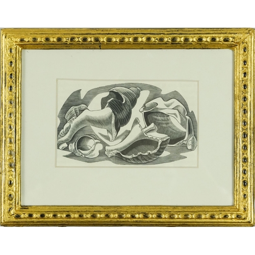 1364 - Monica Poole - Chalk, inscribed In Florian Press 1984 verso, mounted, framed and glazed, 13cm x 8cm ... 