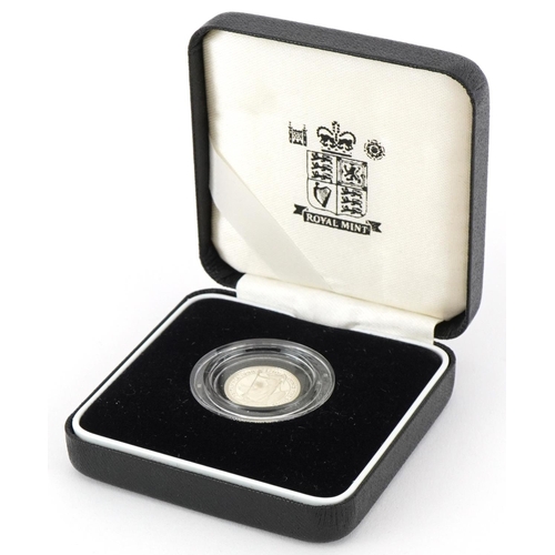 635 - Elizabeth II 1998 Britannia silver proof twenty pence coin with box