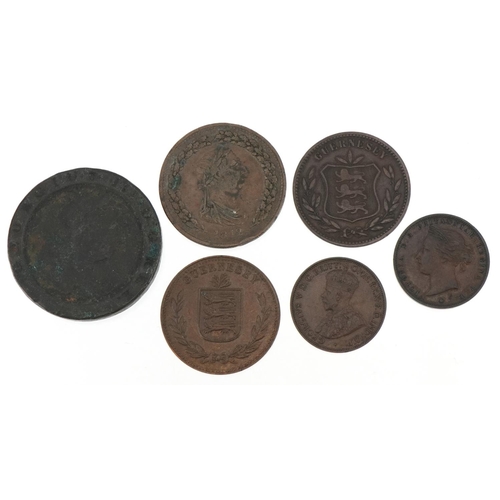 581 - Copper coinage including George III 1797 two pence