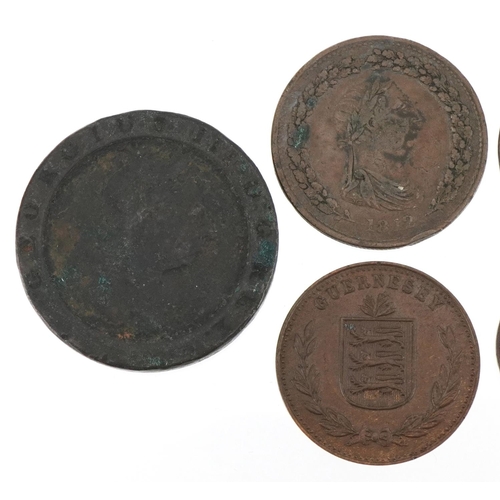 581 - Copper coinage including George III 1797 two pence