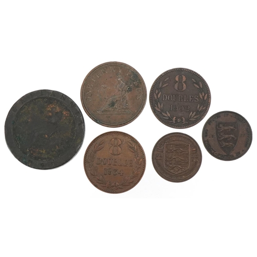 581 - Copper coinage including George III 1797 two pence