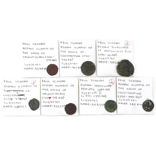 574 - Early Roman coins in coin packets