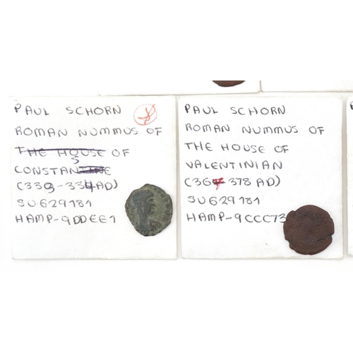 574 - Early Roman coins in coin packets