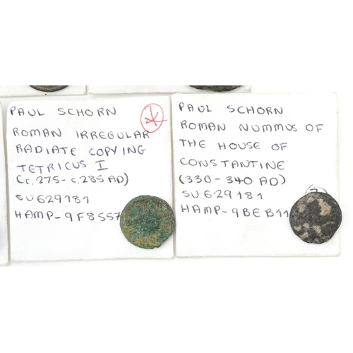 574 - Early Roman coins in coin packets