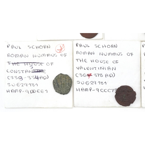 574 - Early Roman coins in coin packets